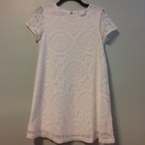 White lace dress